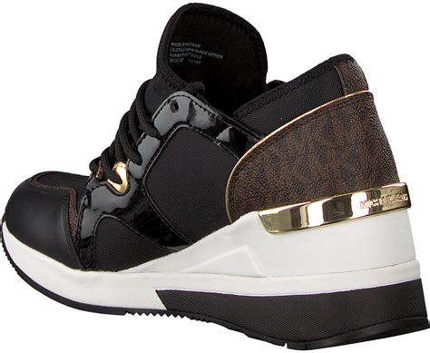 michael kors liv trainer zwart|Michael Kors Women's Liv Trainer Signature Logo Sneakers.